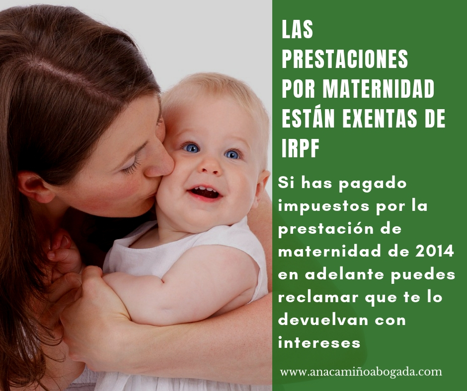 irpf maternidad