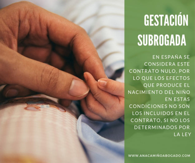 Gestacion subrogada o por sustitución