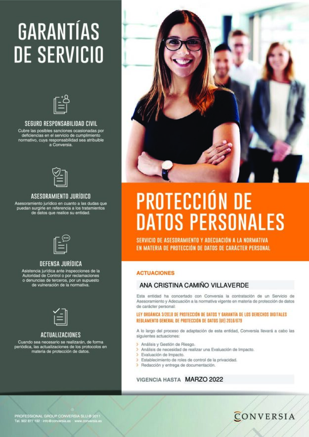Garantía protecc datos
