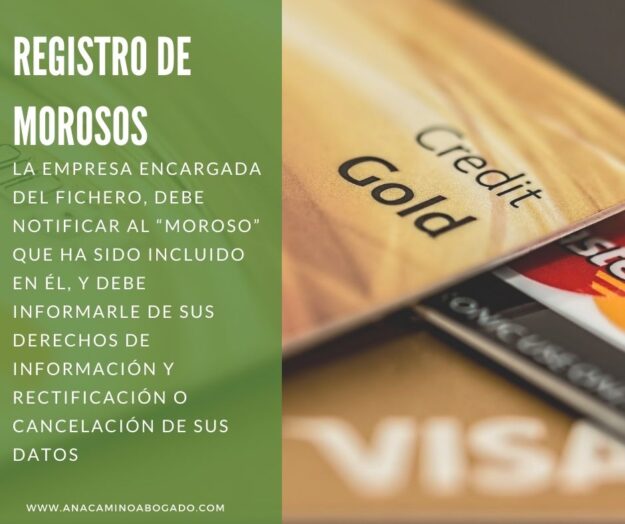 Registro de morosos Registro de morosos